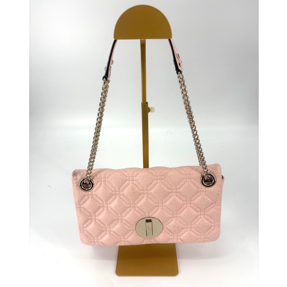 Kate Spade Pink Quilted Leather Chain Strap Flap‎ Shoulder Bag